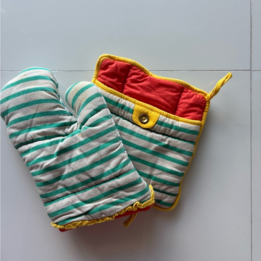 Anthropologie Oven Mitt and Pot Holder